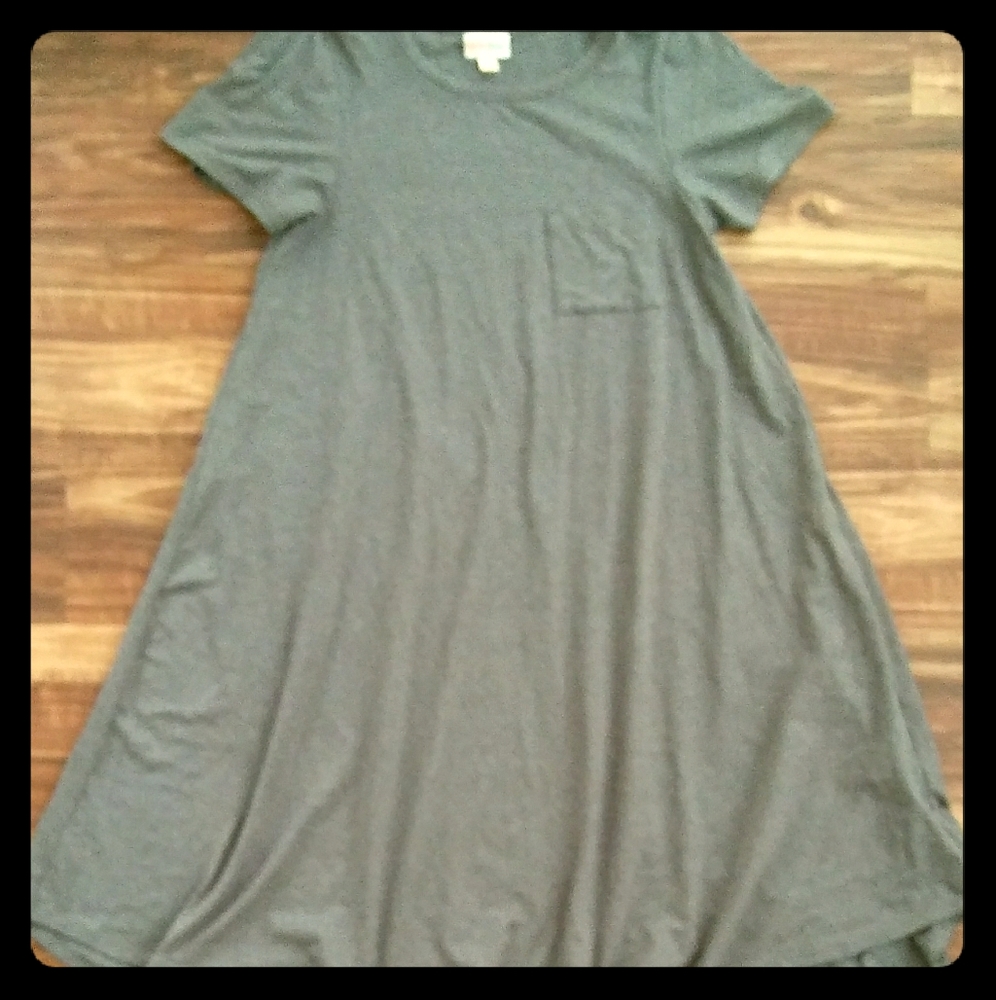 Lularoe Carly dress gray (xs)